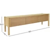 Home4You TV staliukas GARDENIA 183x43xH50,5cm Ąžuolo