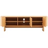 TV staliukas Home4You TV unit MORBEN 160x42xH50cm, melamine with oak decor