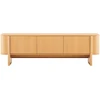 TV staliukas Home4You TV unit MORBEN 160x42xH50cm, melamine with oak decor