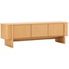 TV staliukas Home4You TV unit MORBEN 160x42xH50cm, melamine with oak decor