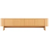 TV staliukas Home4You TV unit MORBEN 202.5x42xH50cm, melamine with oak decor
