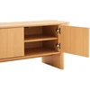 TV staliukas Home4You Televizoriaus staliukas „MORBEN“ 202,5 x 42 x H50 cm, melaminas su ąžuolo dekoru
