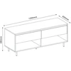 Home4You TV staliukas HERTA 120x40x48 cm