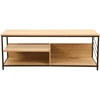 Home4You TV staliukas DIMITRA 120x40xH45cm Rustic/Juodas