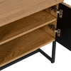 Home4You TV staliukas HAMPTON 160x40xH60cm, melaminas su ąžuolo žieve