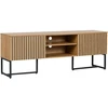 Home4You TV staliukas HAMPTON 160x40xH60cm, melaminas su ąžuolo žieve