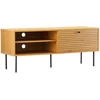 Home4You TV staliukas LINE 120x40xH50cm, melaminas su ąžuolo žieve