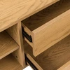 Home4You TV staliukas SACHA 180x40xH43cm, melaminas su ąžuolo žieve