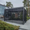 Home4You Lauko pavėsinės užuolaidos Gazebo MIRADOR, Juodos spalvos