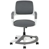 Home4You Vaikiška kėdė ROOKEE, 64x64xH76-93cm, spalva: pilka, rėmas: baltas plastikas