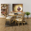 Home4You Valgomojo komplektas MIX & MATCH su 4 kėdėmis (20829), 90+30x74 cm, mediena: kaučiukmedis, spalva: šviesi ąžuolo spalva