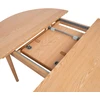 Fotelis Home4You Valgomojo stalas TROYES D100+32xH75cm, ąžuolinis