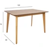 Fotelis Home4You Valgomojo stalas ROXBY, 120x80xh76cm, ąžuolas
