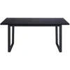 Fotelis Home4You Valgomojo stalas „Amble“ 160x90xh74cm, juodas marmuras