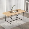Fotelis Home4You Valgomojo stalas CINDY 160x90xH75cm, melamino ąžuolas