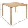 Fotelis Home4You Valgomojo stalas GARDENIA 90x90xH75cm Ąžuolo