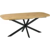 Home4You Valgomojo stalas RAMONA 180/220x90xH75cm, šviesios medienos
