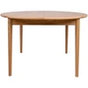 Fotelis Home4You Valgomojo stalas TROYES D120+40xH75cm, ąžuolinis