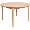 Fotelis Home4You Valgomojo stalas TROYES D120+40xH75cm, ąžuolinis