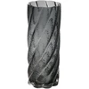 Home4You Vaza LAURO, D10xA25cm, pilkas stiklas