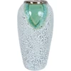 Home4You Keraminė vaza TITAN STONE H32cm, žalios/baltos tekstūros