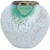 Home4You Keraminė vaza TITAN STONE H18cm, žalia/balta tekstūra
