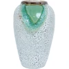 Home4You Keraminė vaza TITAN STONE H27cm, žalia/balta tekstūra
