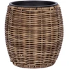 Home4You Gėlių vazonas WICKER D20xH20cm, šviesiai ruda