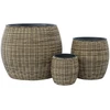 Home4You Gėlių vazonas WICKER D20xH20cm, šviesiai ruda