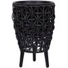 Home4You Vazonas WICKER 21x21xH32cm, juodas