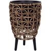 Home4You Vazonas WICKER 21x21xH32cm, rudas