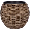 Home4You Gėlių vazonas WICKER D40xH32cm, šviesiai ruda