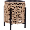 Home4You Vazonas WICKER su stovu 28x28xH32cm, šviesiai rudas