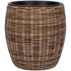 Home4You Gėlių vazonas WICKER D30xH30cm, šviesiai ruda