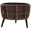 Home4You Vazonas WICKER 36x36xA27cm, rudas