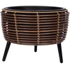 Home4You Sodinukas WICKER 36x36xH27cm, rudos spalvos