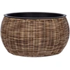 Home4You Gėlių vazonas WICKER D37xH19cm, šviesiai ruda
