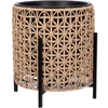 Home4You Vazonas WICKER su stovu 39x39xA42cm, šviesiai rudas