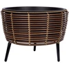Home4You Sodinukas WICKER 44x44xH34cm, rudos spalvos