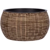 Home4You Gėlių vazonas WICKER D48xH26cm, šviesiai ruda