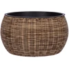 Home4You Gėlių vazonas WICKER D48xH26cm, šviesiai ruda