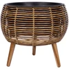 Home4You Vazonas WICKER 48x48xA43cm, šviesiai rudas