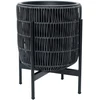 Home4You Sėjamoji WICKER su stovu 38x38xH49cm, juoda