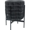 Home4You Sėjamoji WICKER su stovu 38x38xH49cm, juoda