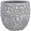 Home4You Gėlių vazonas „SUNNY SHELL“, D44,5 x H41 cm, smėlio spalvos