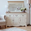 Home4You Veidrodis SAMIRA, 107x4,5x70 cm, spalva: sendinta balta, ruda