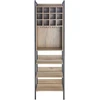 Home4You Vyno lentyna HANNES 52x40xH180cm Rustic melaminas