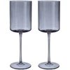 Home4You Vyno taurė DOLCE 2vnt H23,3cm, pilka