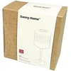 Home4You Vyno taurės su auksiniu kraštu, 2 vnt., aukštis 19,7 cm, 400 ml