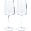 Home4You Vyno taurės 2vnt STRIPE POLAR H23,7cm 550ml, skaidrus stiklas